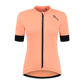 Rogelli Modesta dames fietsshirt korte mouwen - coral/zwart