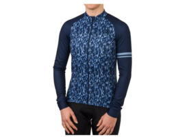 AGU Essential Melange dames fietsshirt lange mouwen - blauw