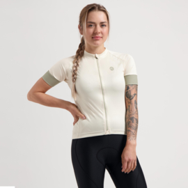 Rogelli Modesta dames fietsshirt korte mouwen - zand