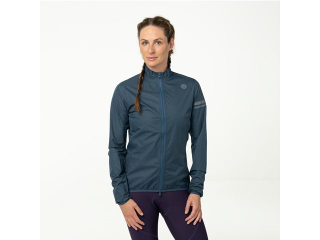 AGU Performance Ultralight dames regen fietsjack - steel blue