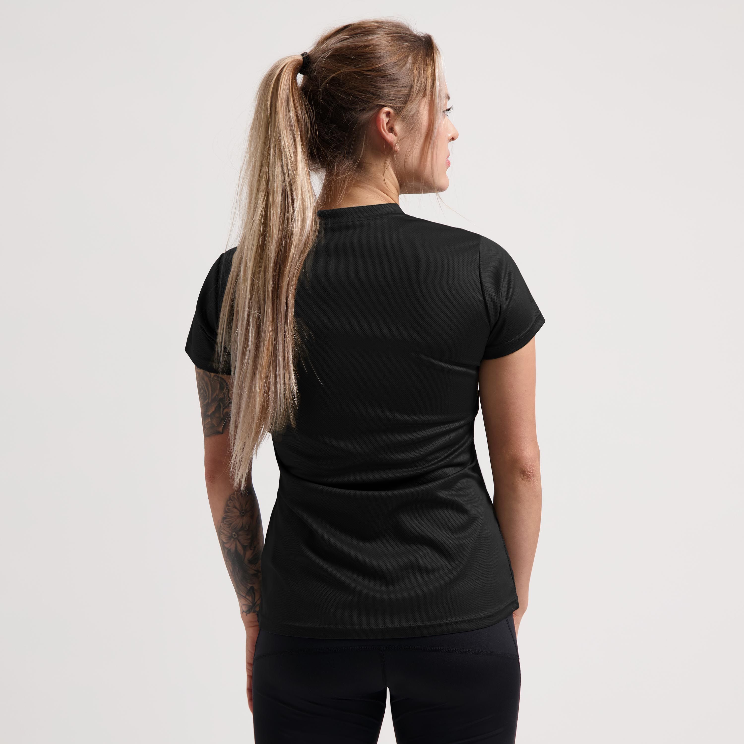 Rogelli Promo dames hardloopshirt korte mouw - zwart