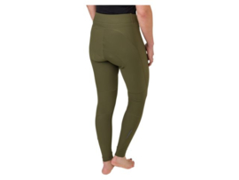 AGU Essential lange dames fietsbroek - army green