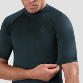 Rogelli Essential II heren fietsshirt korte mouwen - blauw