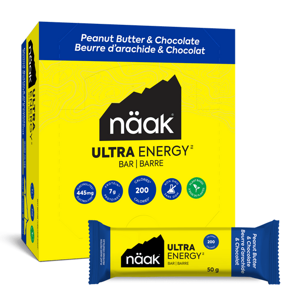 Näak Ultra Energy Bar - Peanut Butter & Chocolate - 12 stuks