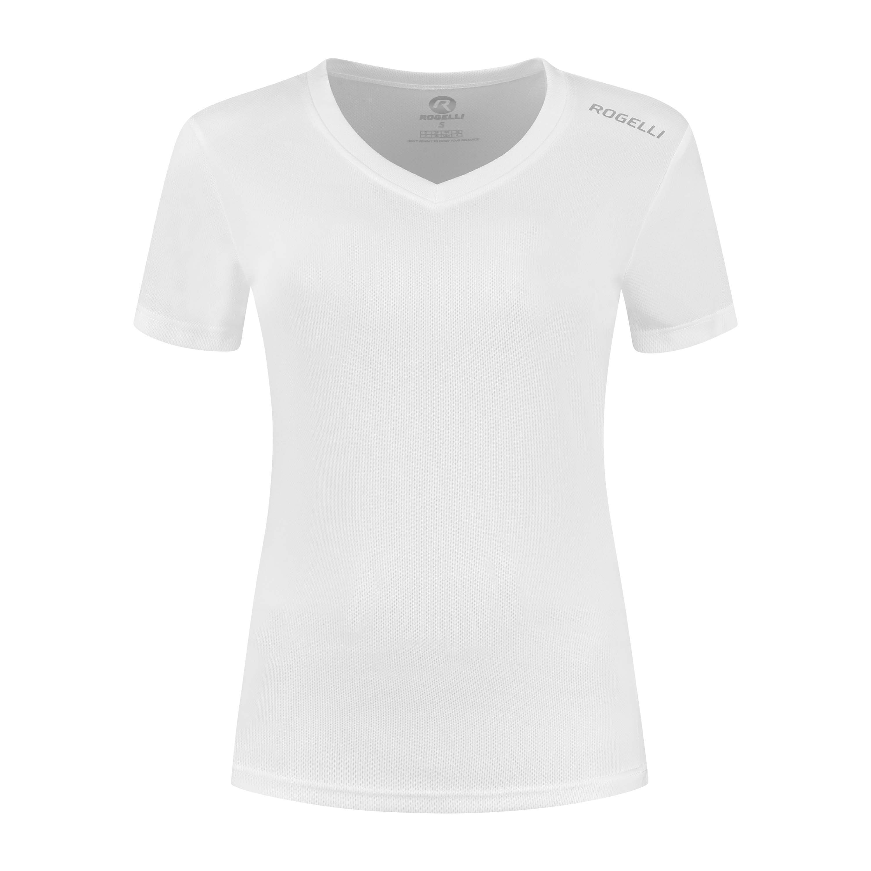 Rogelli Promo dames hardloopshirt korte mouwen - wit
