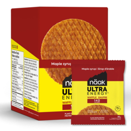 Näak Ultra Energy Waffle - Maple Syrup - 12 stuks