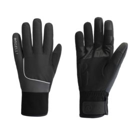 Rogelli Essential Hi Vis winter fietshandschoenen - zwart