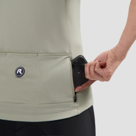 Rogelli Essential II dames fietsshirt korte mouwen - taupe