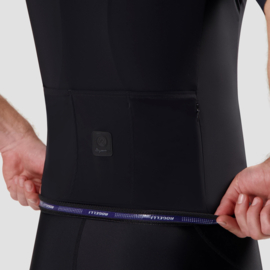Rogelli Signature heren fietsshirt korte mouwen - zwart