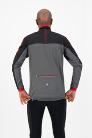 Rogelli Freeze heren winter fietsjack - grijs/zwart/rood