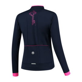 Rogelli Essential dames winter fietskledingset - blauw/roze/zwart