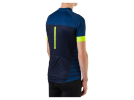 AGU Melange fietsshirt korte mouwen - blauw/fluor