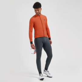 Rogelli Signature heren winter fietskledingset - oranje/grijs