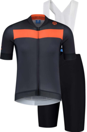 Rogelli Prime heren fietskledingset – blauw/oranje/zwart