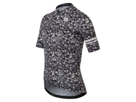AGU Essential Mini Flower dames fietsshirt korte mouwen - zwart