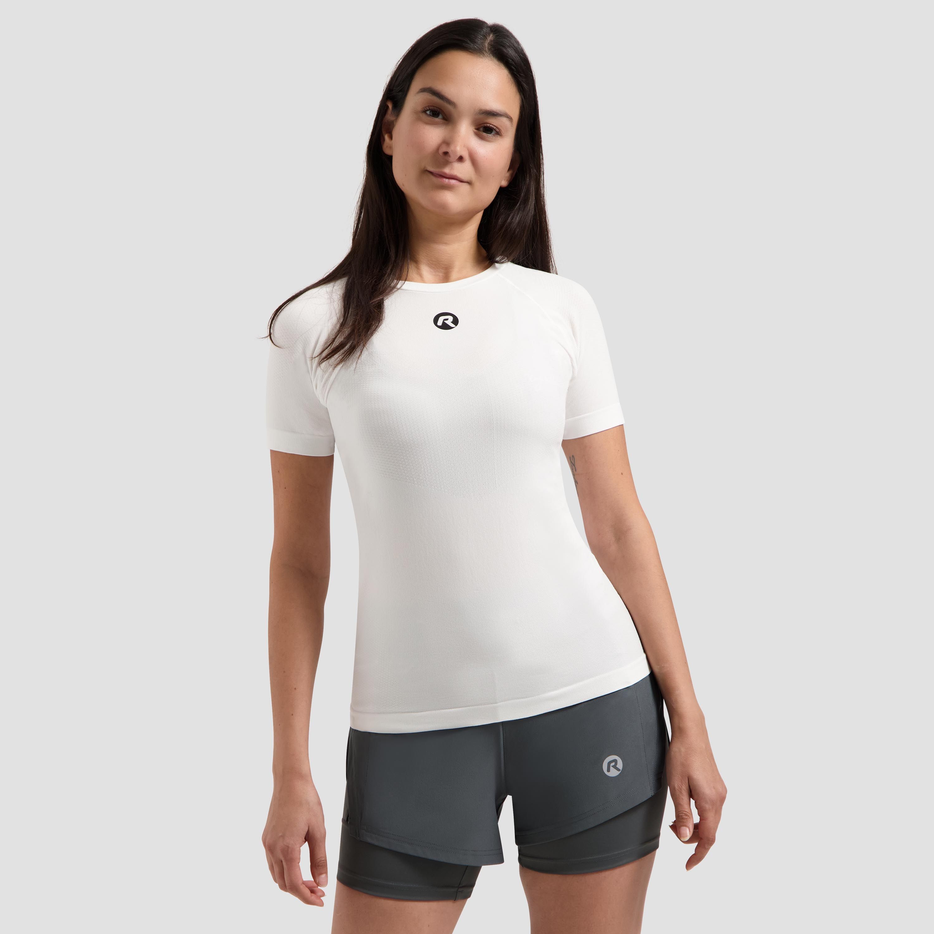 Rogelli Core ondershirt korte mouwen - wit - 2 pack