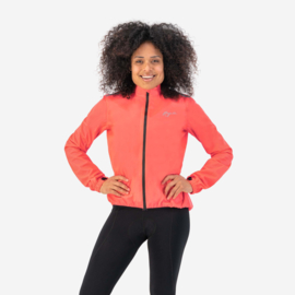 Rogelli Core dames fiets regenjack - coral