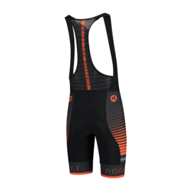 Rogelli Hero heren bibshort - zwart/oranje