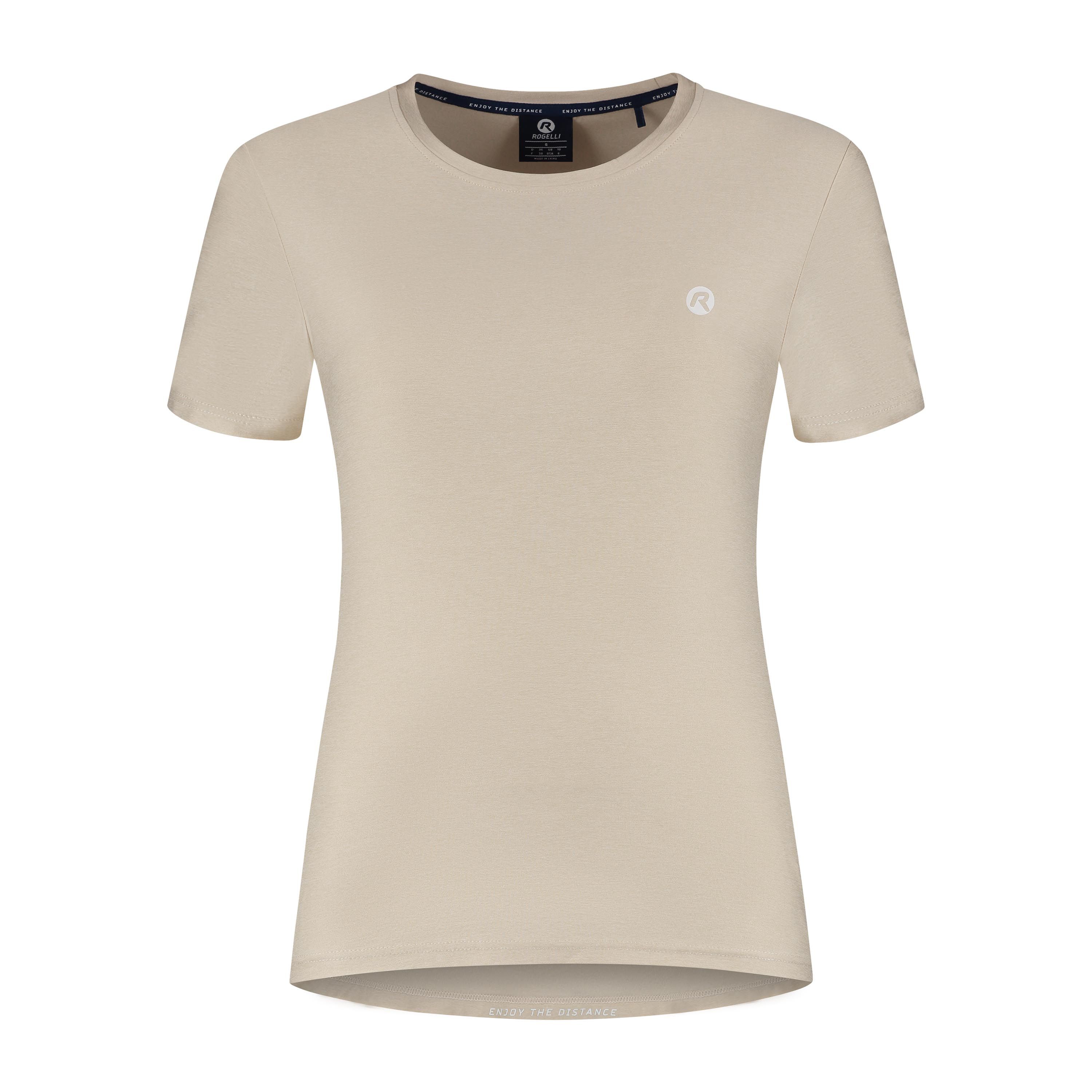 Rogelli Essential hardloopshirt dames korte mouw - zand