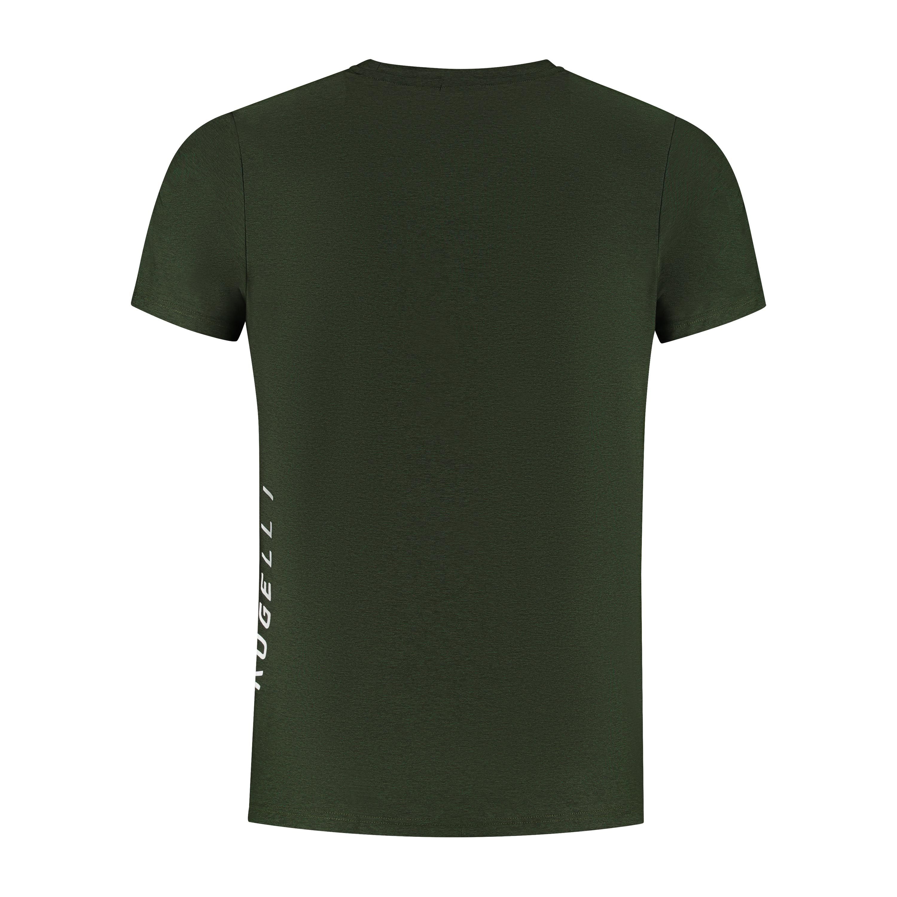 Rogelli Essential hardloopshirt heren korte mouw - legergroen