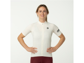 AGU Core dames fietsshirt korte mouwen - chalk white