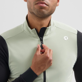 Rogelli Distance II heren fietsshirt lange mouwen - taupe/zwart