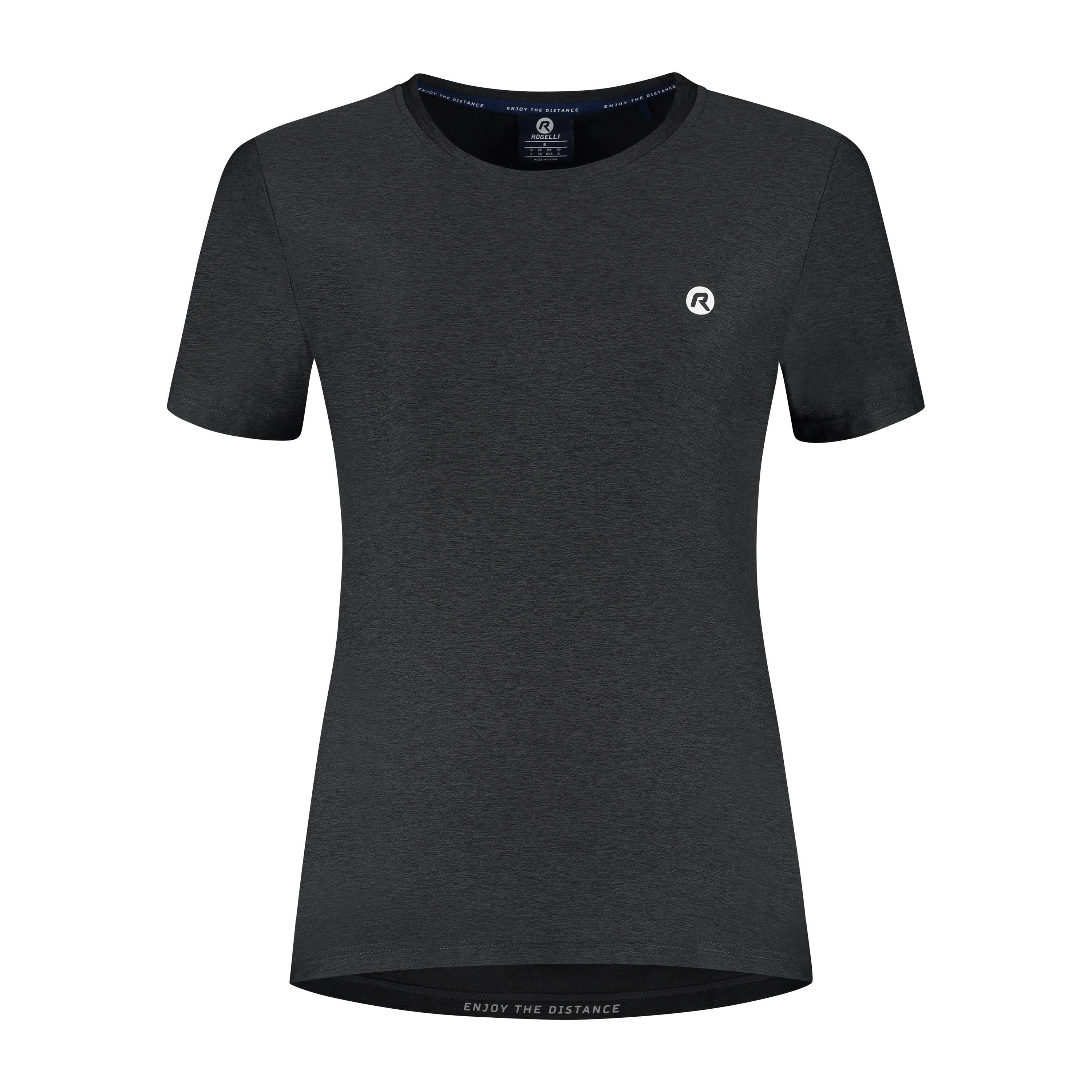 Rogelli Essential hardloopshirt dames korte mouw - zwart