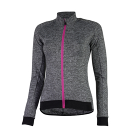 Rogelli Benice/Liona dames winter fietskledingset - grijs/zwart/roze