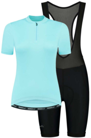 Rogelli Core dames fietskledingset – lichtblauw/zwart