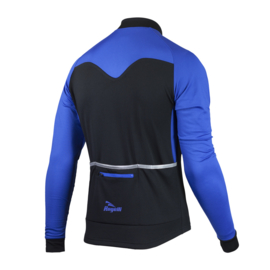 Rogelli Caluso/Basic winter fietskledingset - zwart/blauw