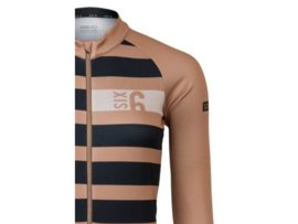 AGU Classic SIX6 dames fietsshirt lange mouwen - classic toffee