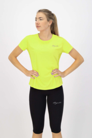 Rogelli Core hardloopshirt dames korte mouw - fluor