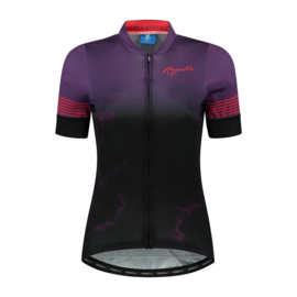 Rogelli Marble dames fietsshirt korte mouwen - paars/rood