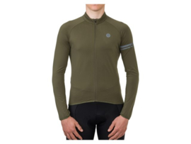 AGU Essential Thermo fietsshirt lange mouwen - army green