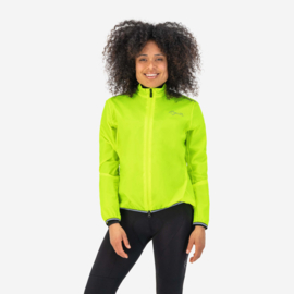 Rogelli Essential dames fiets regenjack - fluor