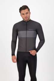 Rogelli Boost heren fietsshirt lange mouwen - zwart/grijs