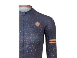 AGU Splatter dames fietsshirt lange mouwen - cadetto