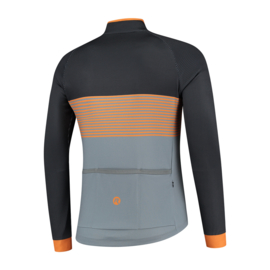 Rogelli Boost heren fietsshirt lange mouwen - grijs/oranje