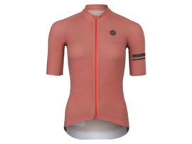 AGU Performance Merino dames fietsshirt korte mouwen - nature brown