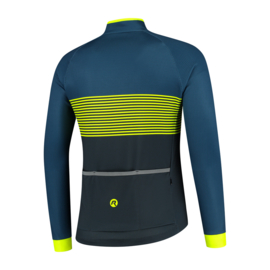 Rogelli Boost heren fietsshirt lange mouwen - blauw/fluor