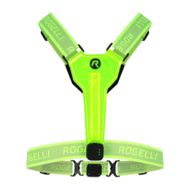 Rogelli hardloop veiligheidsvest met LED-verlichting - USB -fluor