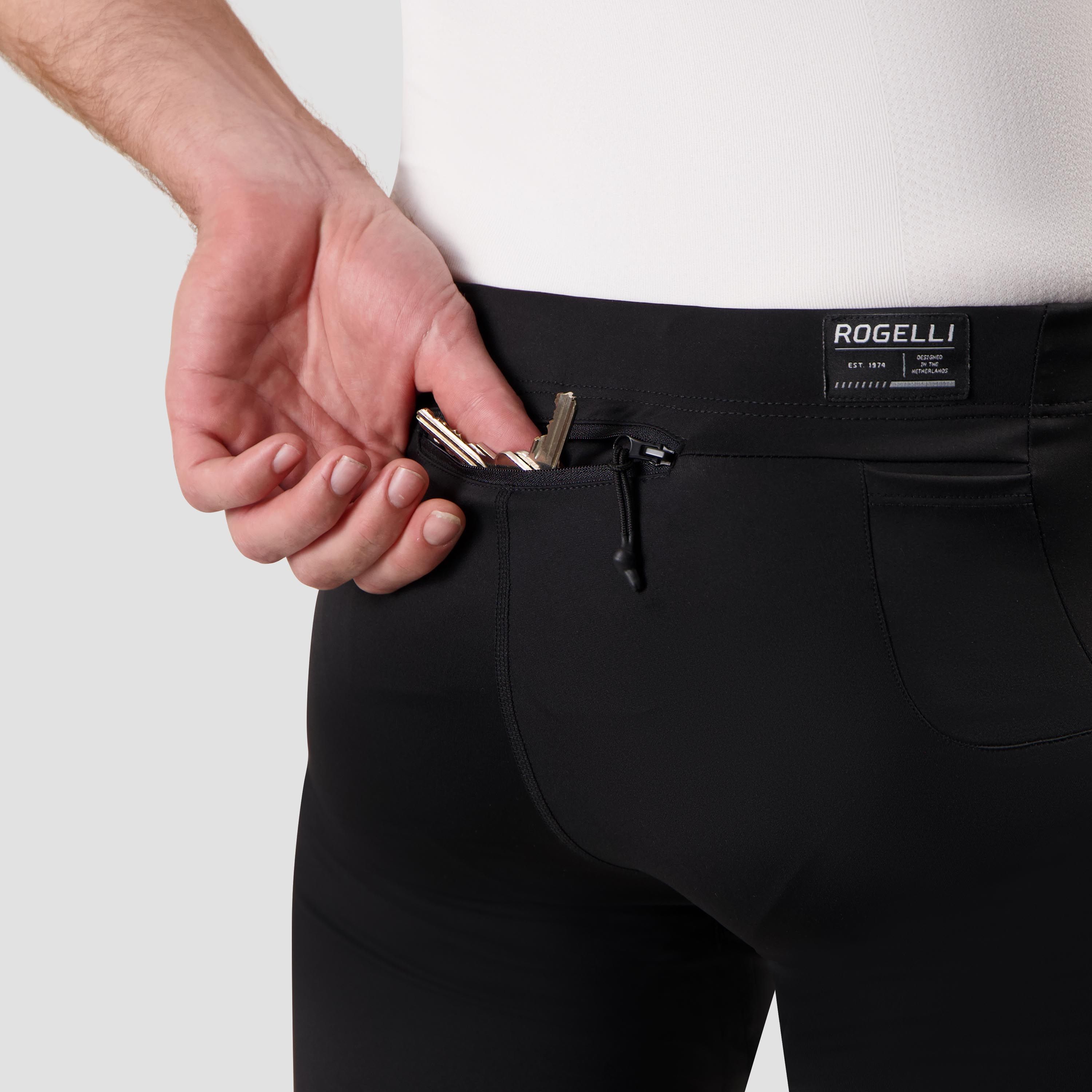 Rogelli Distance korte hardloopbroek heren - zwart
