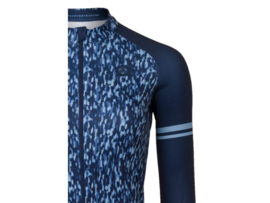 AGU Essential Melange dames fietsshirt lange mouwen - blauw