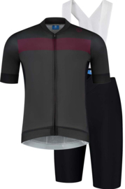 Rogelli Prime heren fietskledingset – grijs/bordeaux/zwart