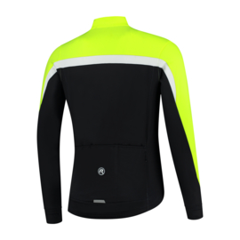 Rogelli Course heren fietsshirt lange mouwen - fluor/zwart/wit