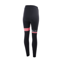 Rogelli Stripe/Select dames winter fietskledingset - bordeaux/coral/zwart