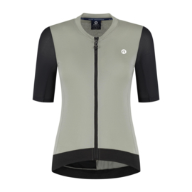 Rogelli Distance II dames fietsshirt korte mouwen - taupe/zwart