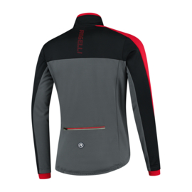 Rogelli Freeze heren winter fietsjack - grijs/zwart/rood