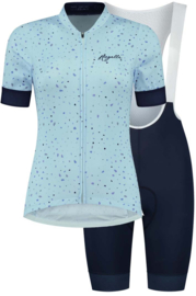 Rogelli Terrazzo/Select dames fietskledingset - blauw (bib)