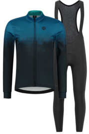 Rogelli Sphere/Ultracing winter fietskledingset - blauw/zwart